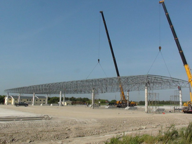 淮安收费站网架工程